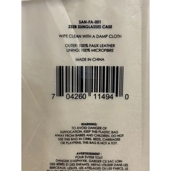 Sancia 3 Compartment Sunglass Case - Sand color  - New in Box - Picture 15 of 16